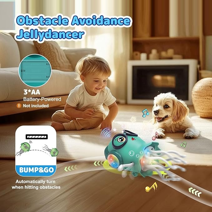 Twist - Jellyfish Musical Bump & Go Toy